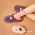 Winter Women Men Shoes Cartoon Plush Horn Slipper